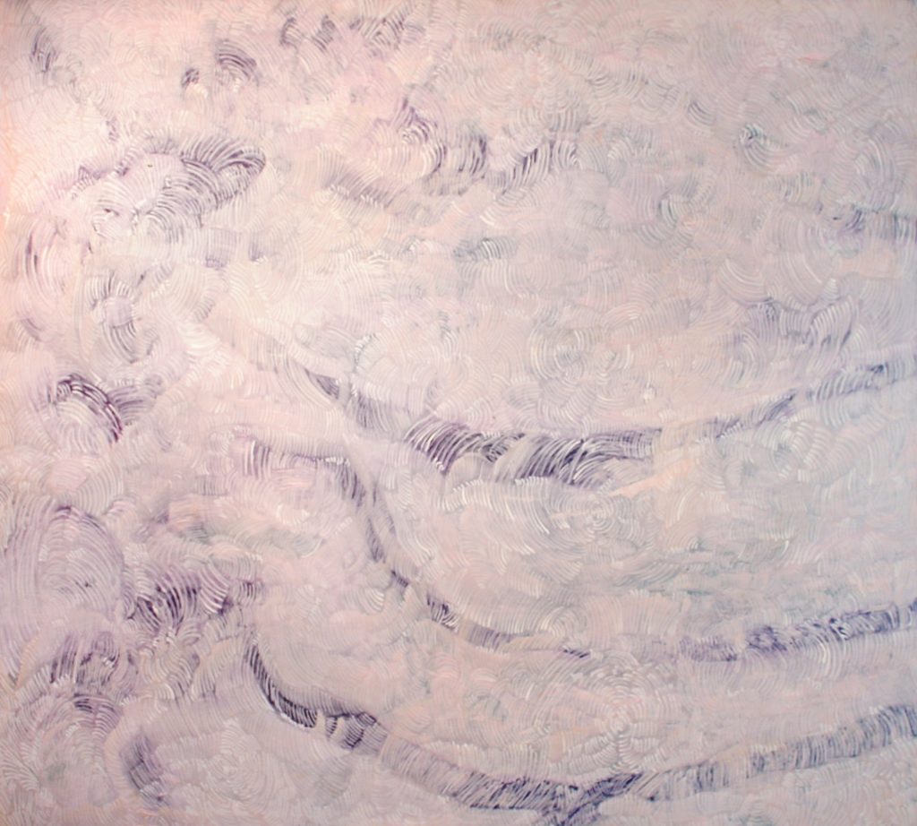 Lód II 2016, akryl na płótnie 100x90 cm