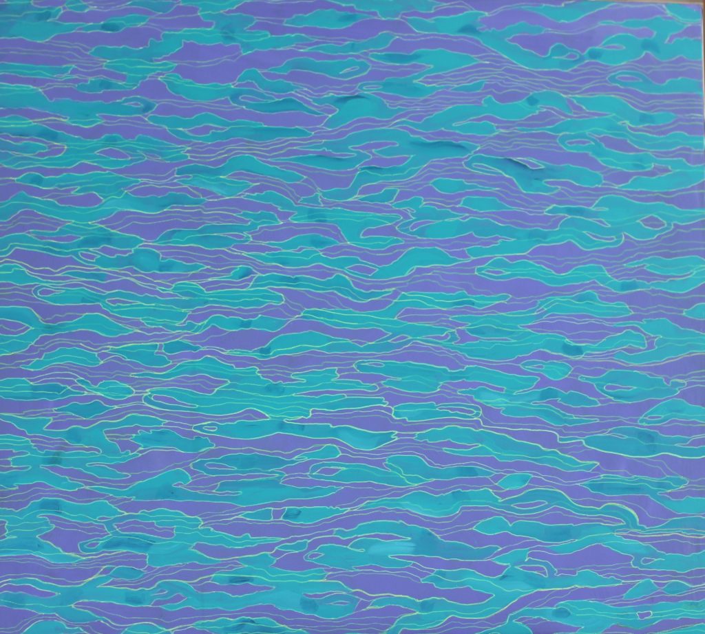 Morze IV 2015, akryl na płótnie 120x100cm